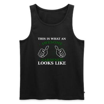 Awesome Gardener - Men's Premium Organic Tank Top - black - Front - Michal (187cm)