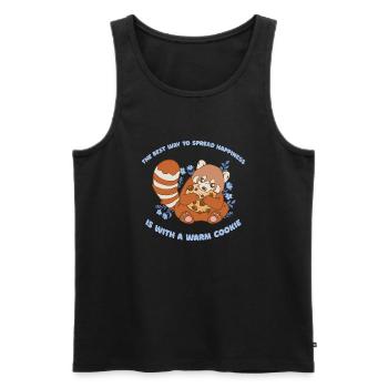 Best Way To Spread Happiness Is With Warm Cookie - Männer Premium Bio Tank Top - Schwarz - Vorne - AI Model Male 178 light (178cm)