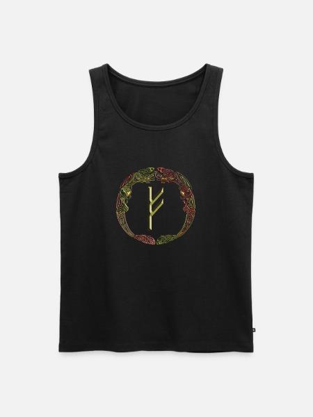 Fehu - Men's Premium Organic Tank Top - black