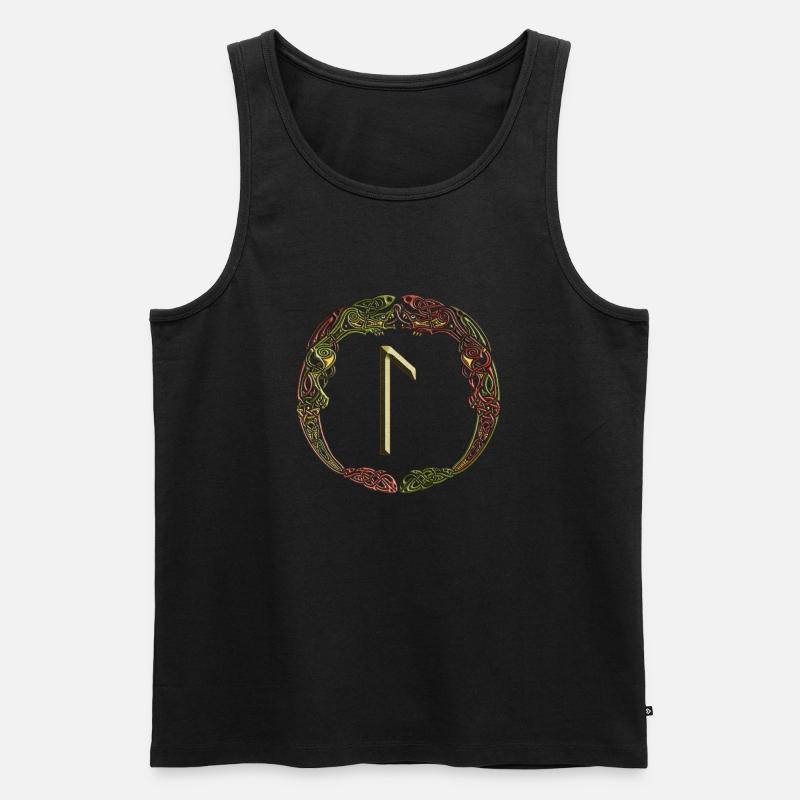 Laguz - Männer Premium Bio Tank Top - Schwarz