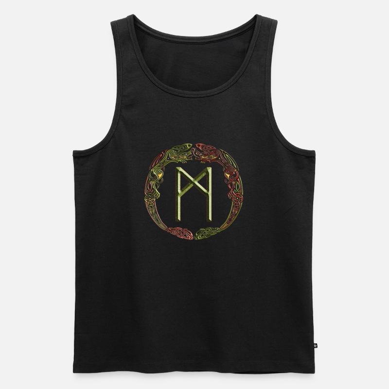Manaz - Männer Premium Bio Tank Top - Schwarz