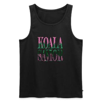 Aussie Art and Design Animal Lovers Gift - Men's Premium Organic Tank Top - black - Front - Michal (187cm)