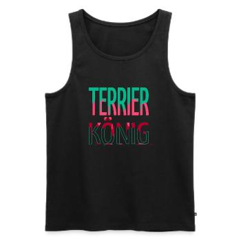 lustig humor tier spruch hundeliebhaber - Männer Premium Bio Tank Top - Schwarz - Vorne - Michal (187cm)