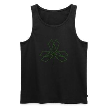 Cloverleaf - Men's Premium Organic Tank Top - black - Front - AI Model Male 178 light (178cm)