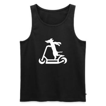 E-Scooter Scooter - Men's Premium Organic Tank Top - black - Front - AI Model Male 178 light (178cm)