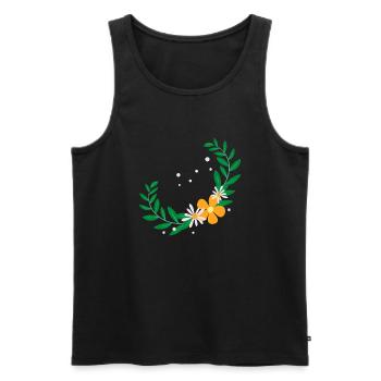 Flower Flower Plant - Débardeur bio Premium Homme - noir - Devant - Michal (187cm)