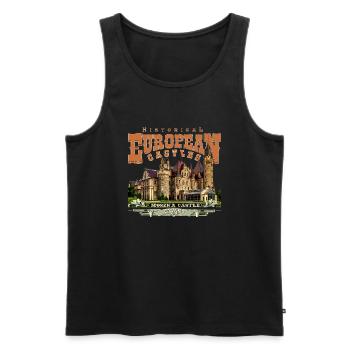 Schloss Moszna - Polen - Männer Premium Bio Tank Top - Schwarz - Vorne - Michal (187cm)