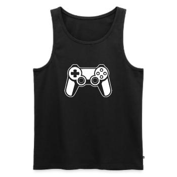 Controller Gaming Video Games Gamepad - Men's Premium Organic Tank Top - black - Front - Michal (187cm)