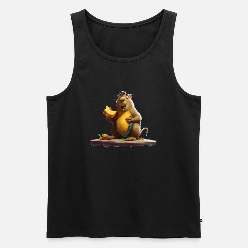 Nagertier - Männer Premium Bio Tank Top - Schwarz