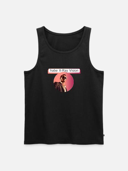 X-Ray vision minimal - Men's Premium Organic Tank Top - black