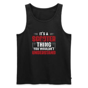 It's A Scooter Thing You Wouldn't Understand Motor - Men's Premium Organic Tank Top - black - Front - AI Model Male 178 light (178cm)