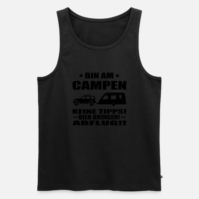 Camping - Männer Premium Bio Tank Top - undefined