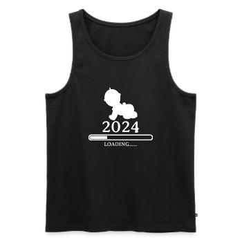 Baby loading 2024 - Men's Premium Organic Tank Top - black - Front - AI Model Male 178 light (178cm)