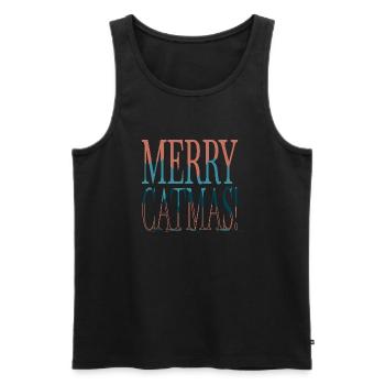 Animal Lover Funny Sayings Valentines Day - Men's Premium Organic Tank Top - black - Front - AI Model Male 178 light (178cm)