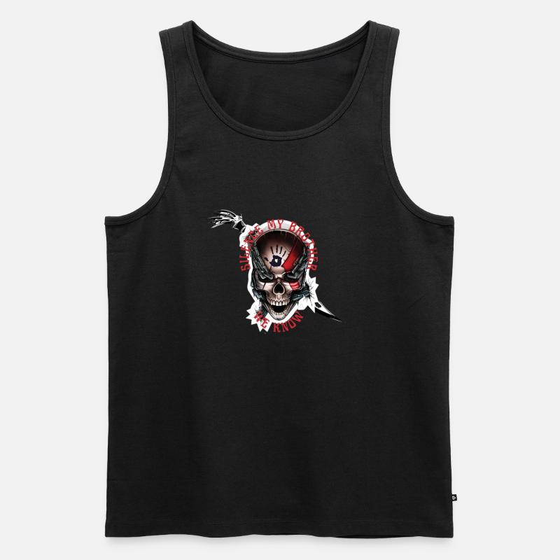 Dunkle Bruderschaft - Männer Premium Bio Tank Top - Schwarz
