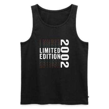 Limited Edition 2002 - Awesome 21st Birthday - Men's Premium Organic Tank Top - black - Front - Michal (187cm)