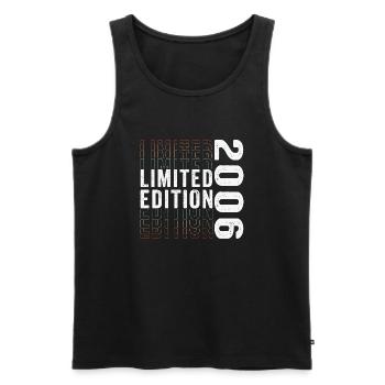 Limitierte Auflage 2006 - Toller 17. Geburtstag - Männer Premium Bio Tank Top - Schwarz - Vorne - Michal (187cm)