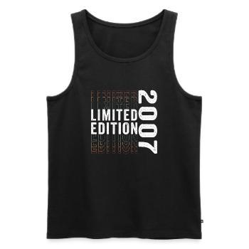 Limitierte Auflage 2007 - Toller 16. Geburtstag - Männer Premium Bio Tank Top - Schwarz - Vorne - Michal (187cm)