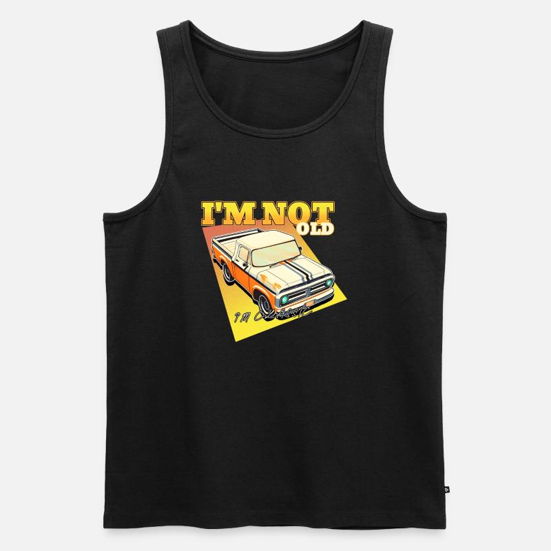 I'm not Old, i'm Classic - Männer Premium Bio Tank Top - Schwarz
