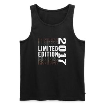 Limited Edition 2017 - Awesome 6th Birthday Retro - Men's Premium Organic Tank Top - black - Front - Michal (187cm)