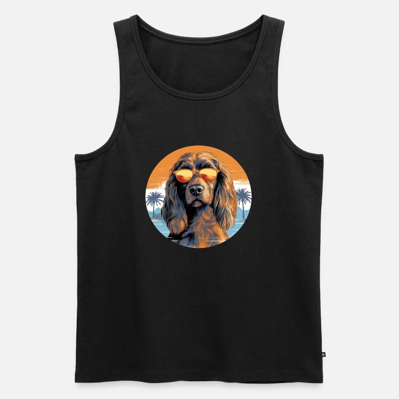 Cocker Spaniel 2 - Männer Premium Bio Tank Top - Schwarz