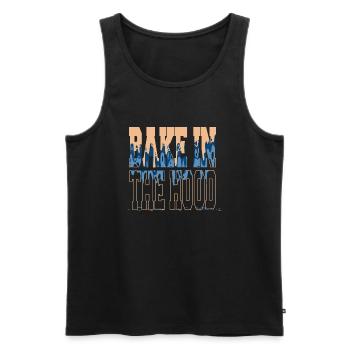 pampered chef cook cool chef curry happy - Männer Premium Bio Tank Top - Schwarz - Vorne - AI Model Male 178 light (178cm)