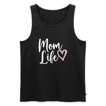Cadeaux de la vie de maman pour les femmes Maman de la vie de maman - Débardeur bio Premium Homme - noir - Devant - AI Model Male 178 light (178cm)