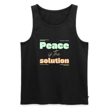 Geistige Gesundheit - Männer Premium Bio Tank Top - Schwarz - Vorne - AI Model Male 178 light (178cm)