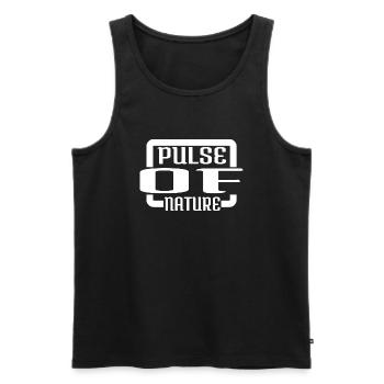 feeling the pulse wilderness exploration - Männer Premium Bio Tank Top - Schwarz - Vorne - AI Model Male 178 light (178cm)