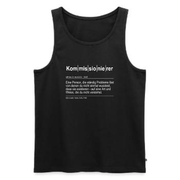 Kommissionierer Lagerlogistik Spruch - Geschenk - Männer Premium Bio Tank Top - Schwarz - Vorne - Michal (187cm)