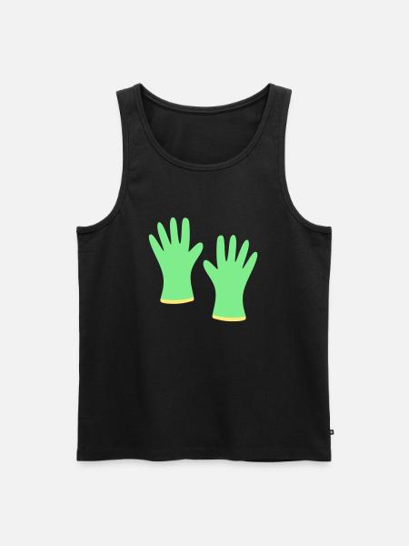 Gartenhandschuhe - Männer Premium Bio Tank Top - Schwarz