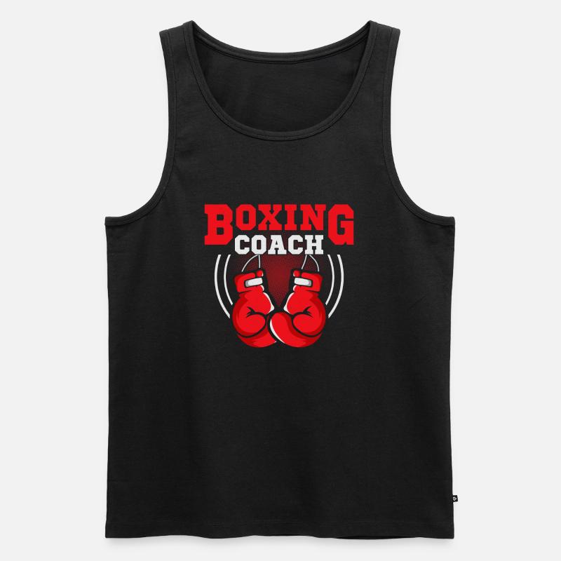 Boxing Coach Training Boxer - Männer Premium Bio Tank Top - Schwarz