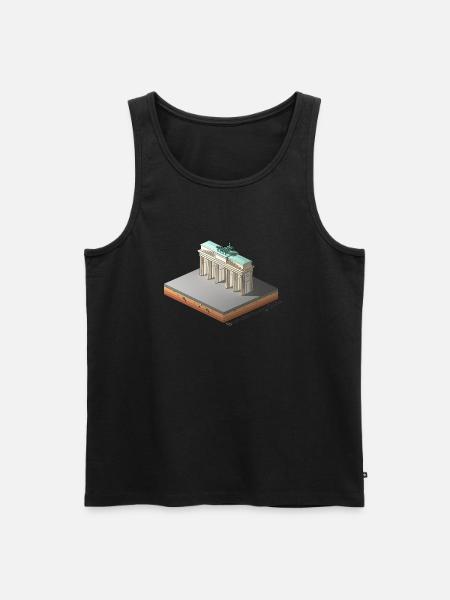 Brandenburg Gate - Men's Premium Organic Tank Top - black