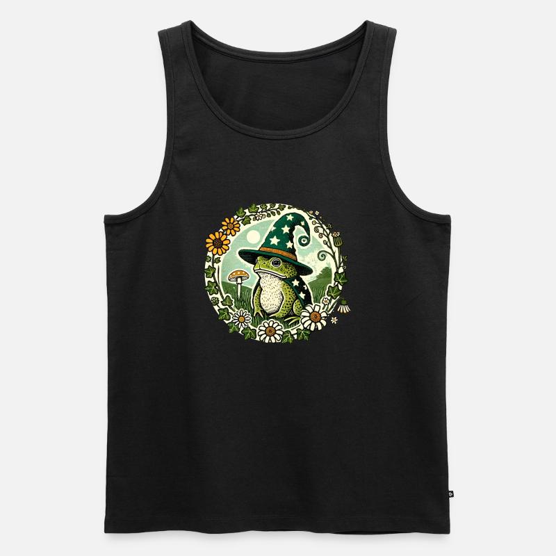 Toad Wizard - Men's Premium Organic Tank Top - black