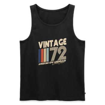 1972 - Männer Premium Bio Tank Top - Schwarz - Vorne - Michal (187cm)