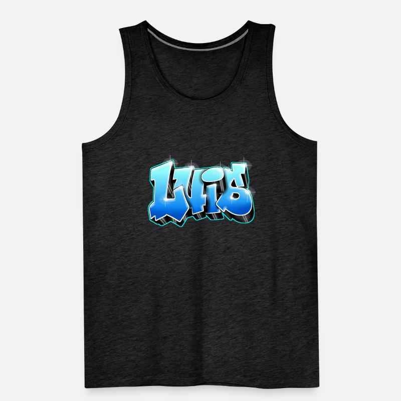 Luis Graffiti Name Printable on Everything Men's Premium Organic Tank Top