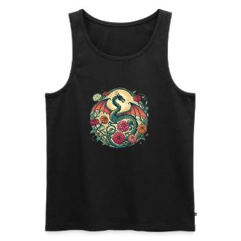 Dragon - Débardeur bio Premium Homme - noir - Devant - Michal (187cm)