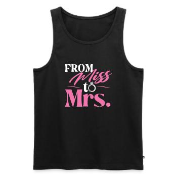 De Miss à Mrs - Bride Bachelorette Fun - Débardeur bio Premium Homme - noir - Devant - Michal (187cm)