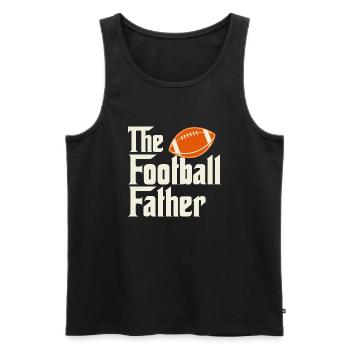 The Football Father - Father's Day Sports Fun - Men's Premium Organic Tank Top - black - Front - Michal (187cm)