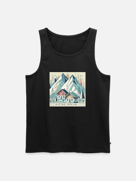 Alpine dream - Men's Premium Organic Tank Top - black