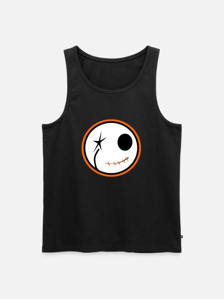 Halloween Skull - Men's Premium Organic Tank Top - black