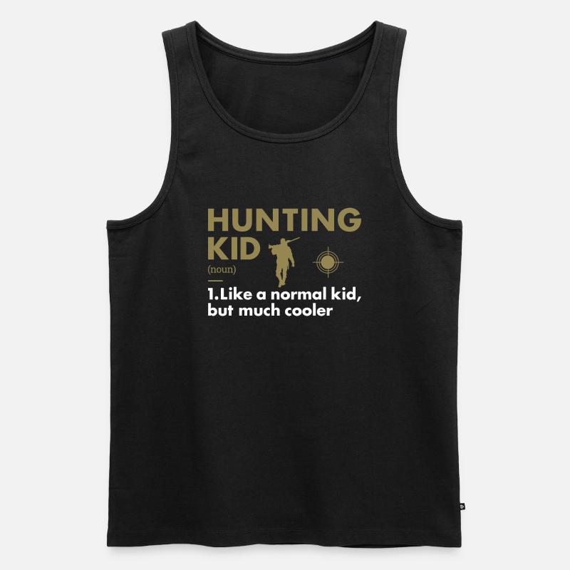 Hunter Kid Definition Hunting - Männer Premium Bio Tank Top - Schwarz