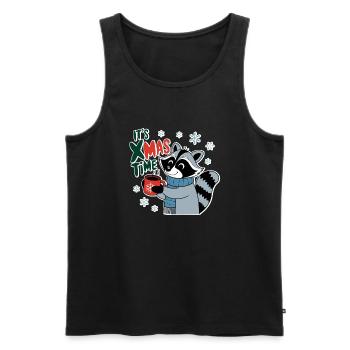 l'instant de noel - hiver mignon - Débardeur bio Premium Homme - noir - Devant - Michal (187cm)
