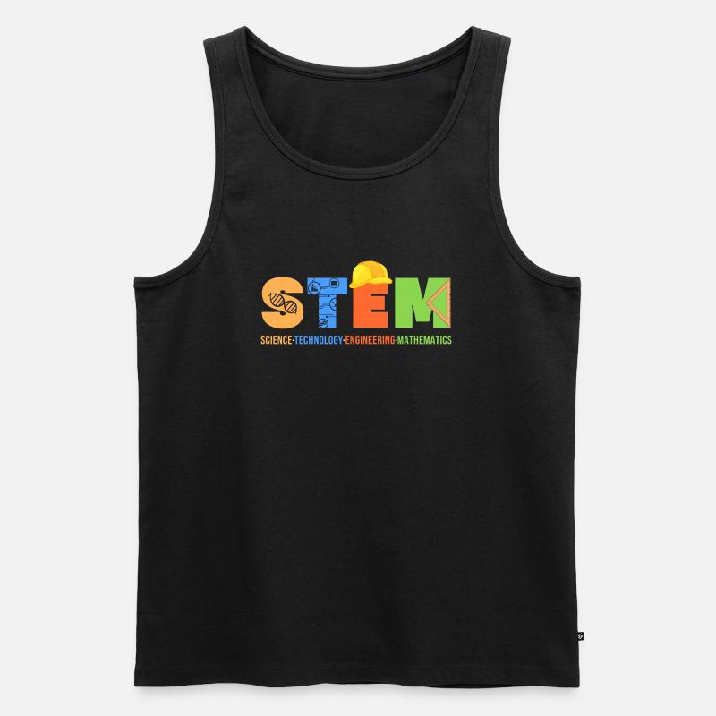 Science Technology Engineering Mathematics - Men's Premium Organic Tank Top - black