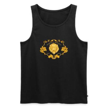 Baroccoleo2 - Männer Premium Bio Tank Top - Schwarz - Vorne - Michal (187cm)