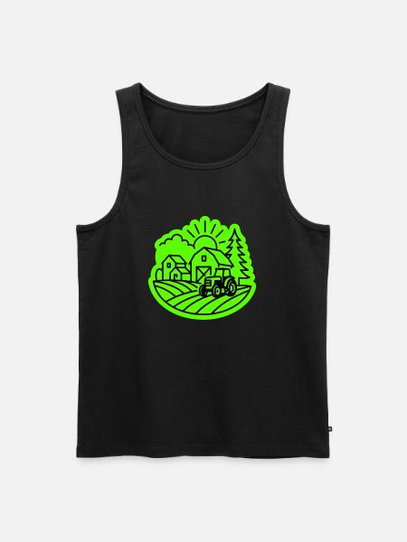 Farm Agriculture - Men's Premium Organic Tank Top - black