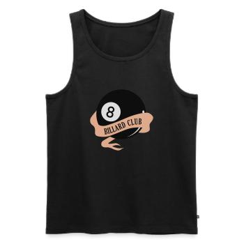 Billard Club - Männer Premium Bio Tank Top - Schwarz - Vorne - AI Model Male 178 light (178cm)