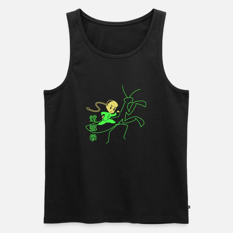 Mantisstyle - Männer Premium Bio Tank Top - Schwarz