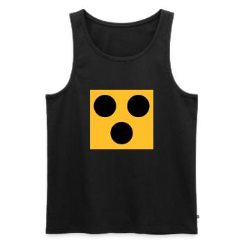 blind - Männer Premium Bio Tank Top - Schwarz - Vorne - AI Model Male 178 light (178cm)