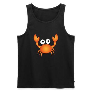 Krabbe - Männer Premium Bio Tank Top - Schwarz - Vorne - Michal (187cm)